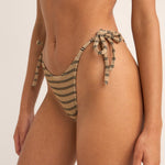 Rhythm - Womens - Swim - Bottoms - Sol Stripe Tie Side High Cut Bottoms - MTT Collective