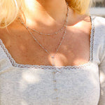 MTT Jewelry - Jewelry - Necklaces - Erica Layered Satellite Lariat Necklace - MTT Collective