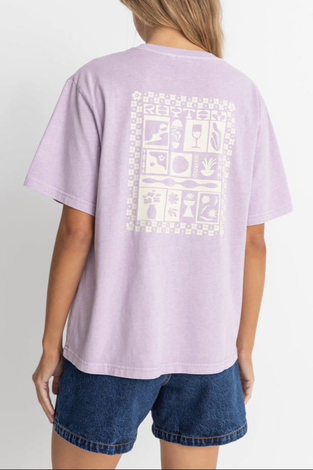 Rhythm - Womens - Tops - Tees - Scenescape Oversized T-Shirt - MTT Collective