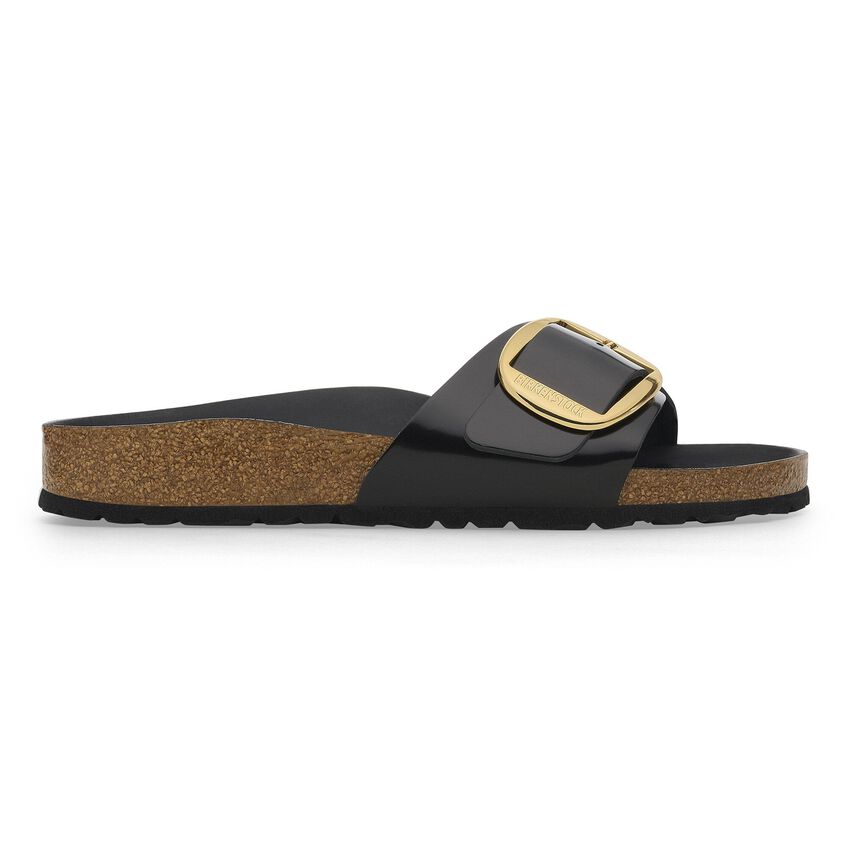 Birkenstock - Womens - Shoes - Sandals - Madrid Big Buckle Natural Leather Patent Sandal - MTT Collective
