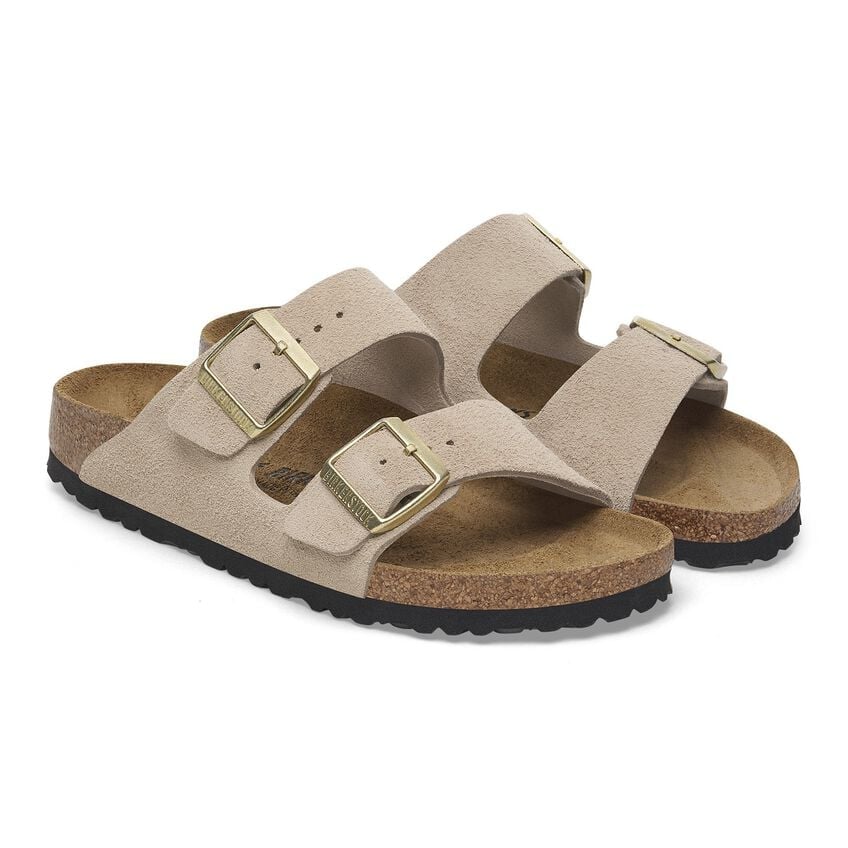 Birkenstock - Womens - Shoes - Sandals - Arizona Suede Leather Sandals - MTT Collective