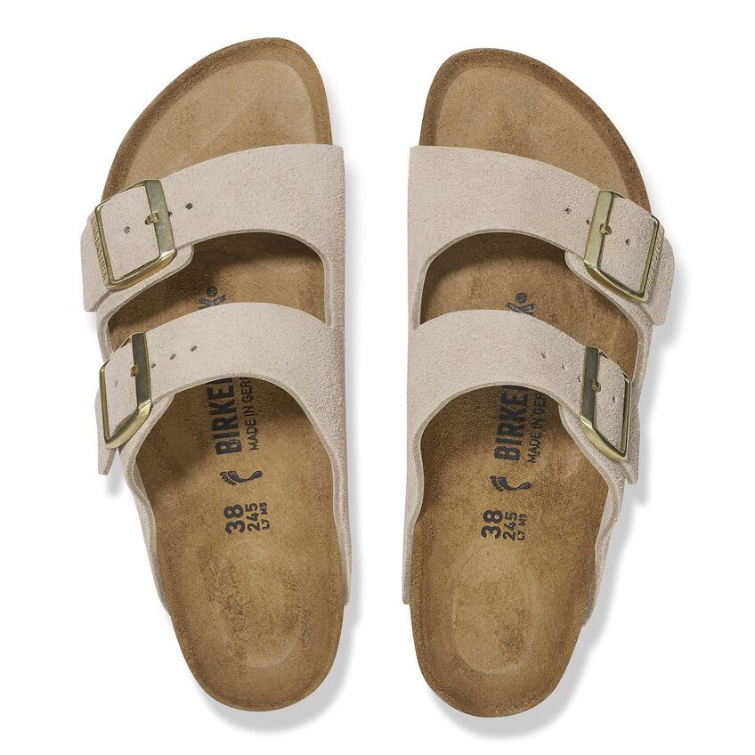 Birkenstock - Womens - Shoes - Sandals - Arizona Suede Leather Sandals - MTT Collective