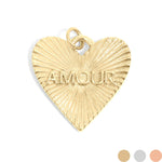 MTT Jewelry - Jewelry - Charms - Sunburst Heart Amour Charm - MTT Collective