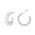MTT Jewelry - Jewelry - Earrings - Sasha Marquis Rhinestone Hoop Earrings - MTT Collective