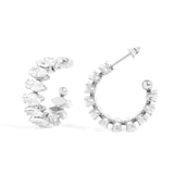 MTT Jewelry - Jewelry - Earrings - Sasha Marquis Rhinestone Hoop Earrings - MTT Collective