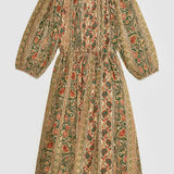 Sienna Boho Floral Midi Dress