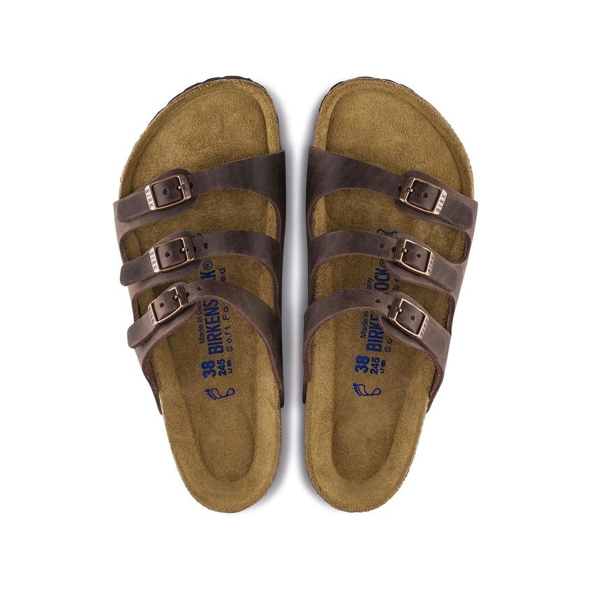 Birkenstock - Womens - Shoes - Sandals - Florida Soft Footbed Oiled Leather Sandal - MTT Collective