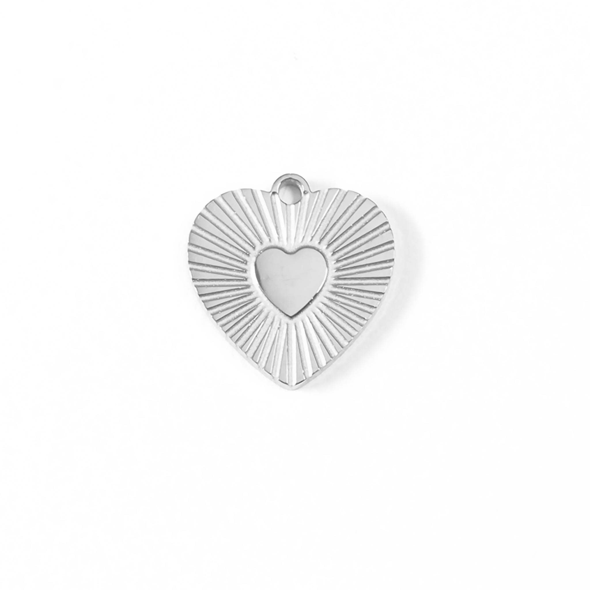 MTT Jewelry - Jewelry - Charms - Sunburst Heart Charm - MTT Collective