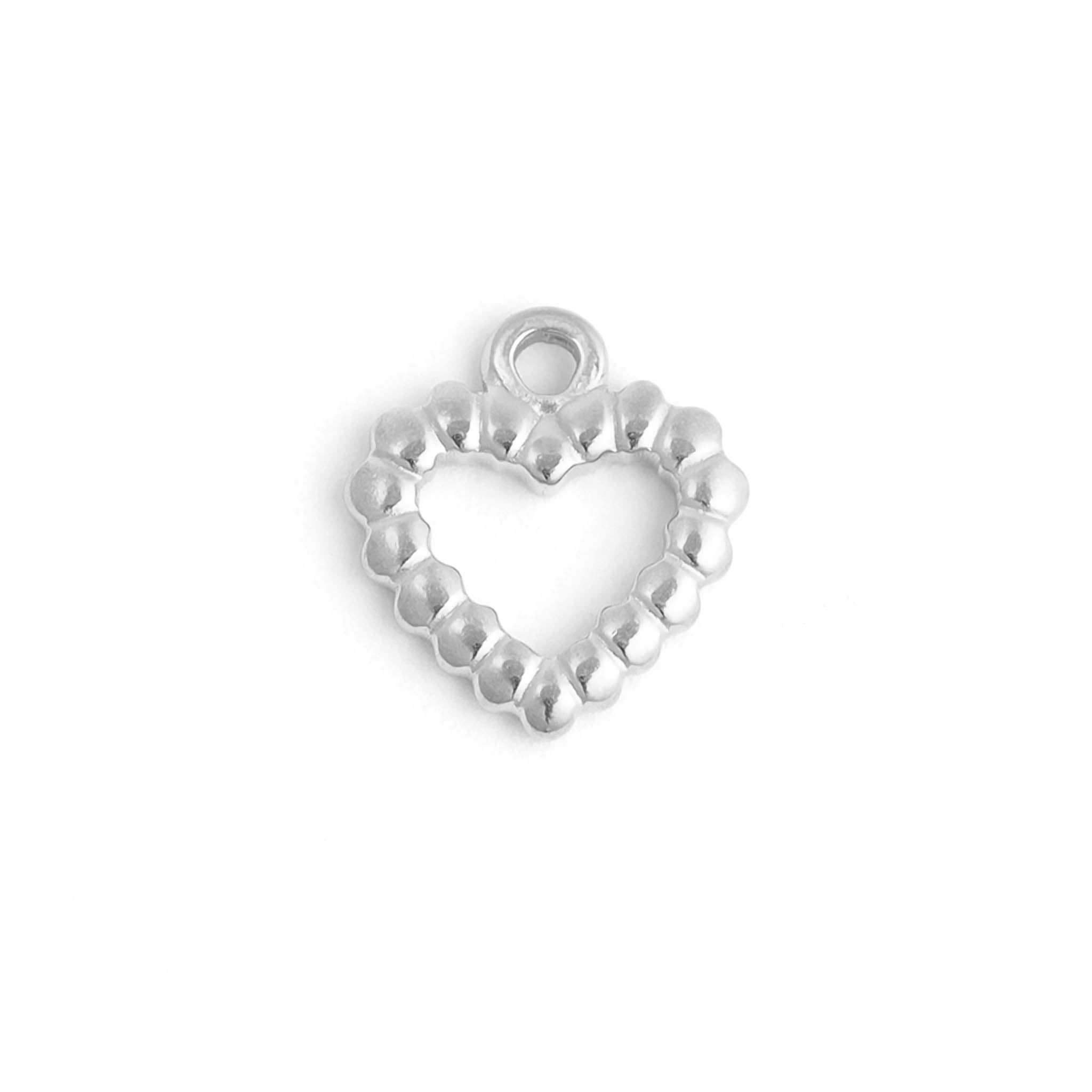 MTT Jewelry - Jewelry - Charms - Textured Heart Charm - MTT Collective