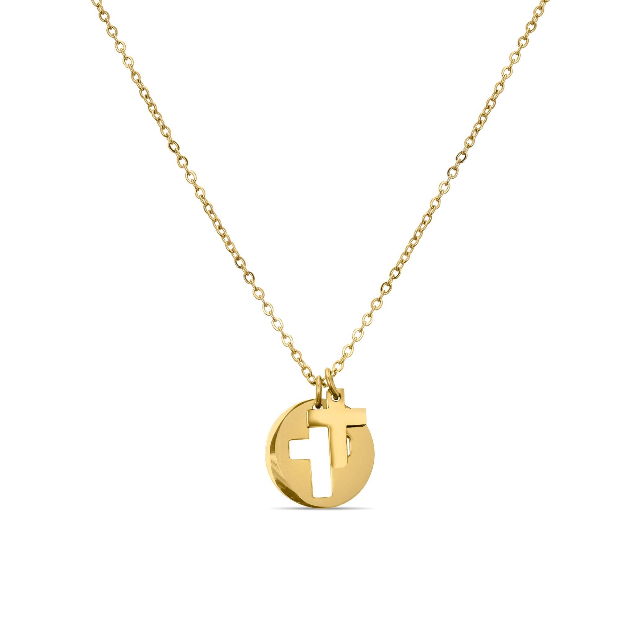 MTT Jewelry - Jewelry - Necklaces - Heidi Cross Cutout Necklace - MTT Collective