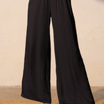 Tyche - Womens - Bottoms - Pants - Back In Time Poly Silk Pocket Pants - MTT Collective