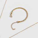 Ashley Gold Stainless Steel PVD Rope Chain Anklet - MTT Collective