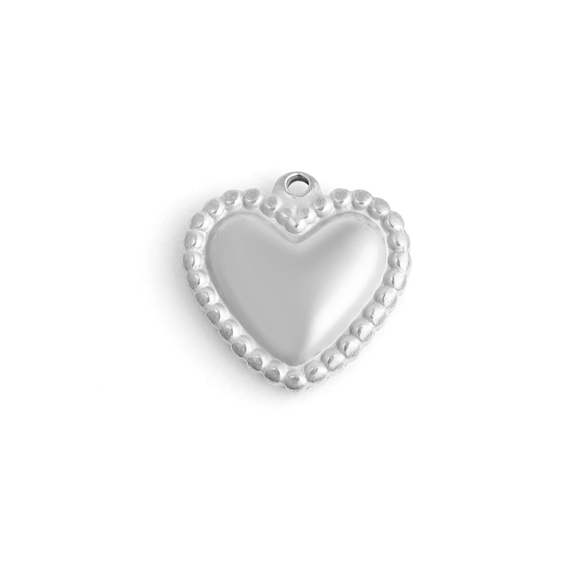 MTT Jewelry - Jewelry - Charms - Beaded Trim Heart Charm - MTT Collective