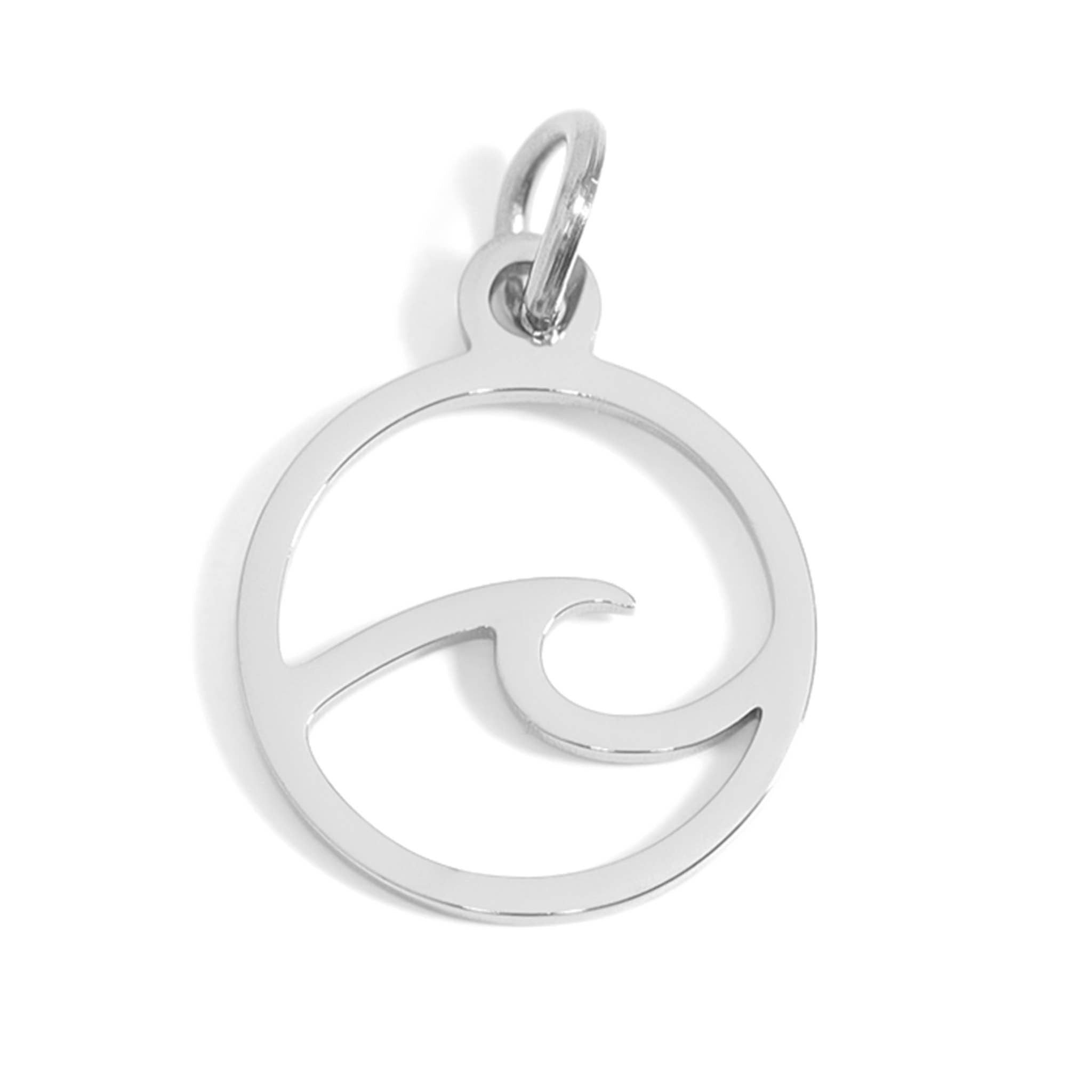MTT Jewelry - Jewelry - Charms - Stainless Steel Wave Charm - MTT Collective