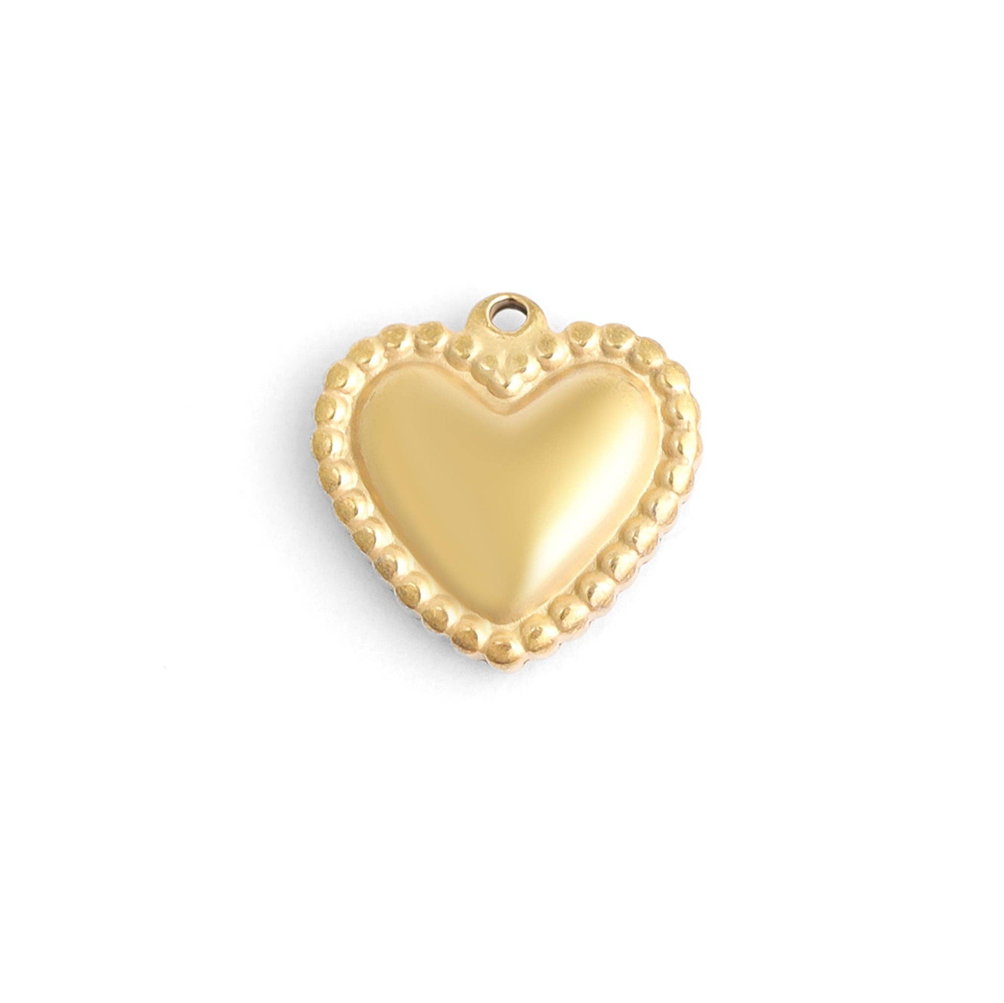 MTT Jewelry - Jewelry - Charms - Beaded Trim Heart Charm - MTT Collective