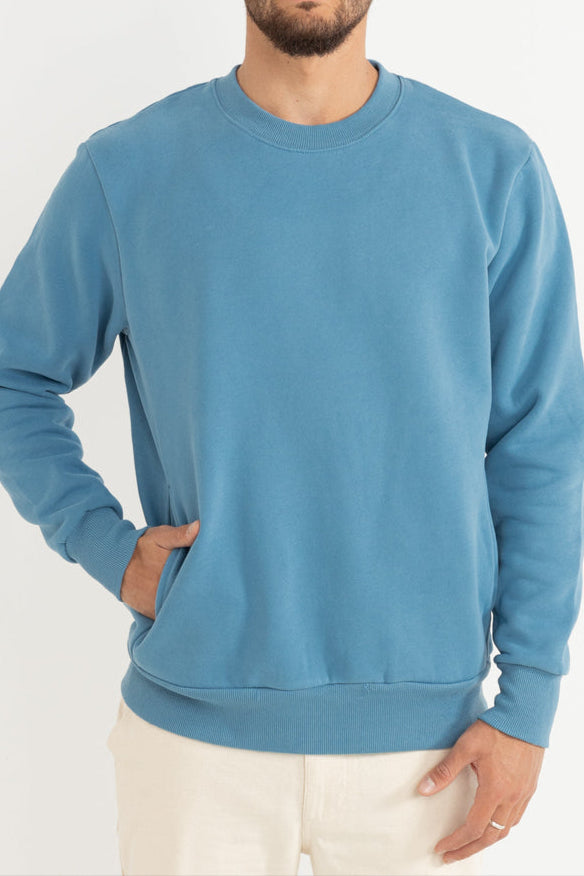 Rhythm - Mens - Tops - Sweaters - Classic Fleece Crew - MTT Collective