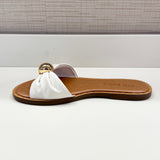 Dipsy White Leather Sandal
