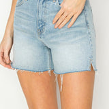 Risen Jeans - Womens - Bottoms - Shorts - Allison High Rise Raw Cut Hem Shorts - MTT Collective
