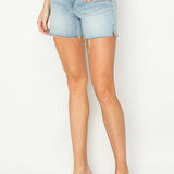 Risen Jeans - Womens - Bottoms - Shorts - Allison High Rise Raw Cut Hem Shorts - MTT Collective