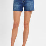 Risen Jeans - Womens - Bottoms - Shorts - Allison High Rise Raw Cut Hem Shorts - MTT Collective