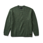 Green sweater on a white background