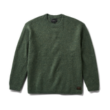 Green sweater on a white background