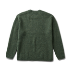 Green sweater on a white background