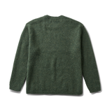 Green sweater on a white background