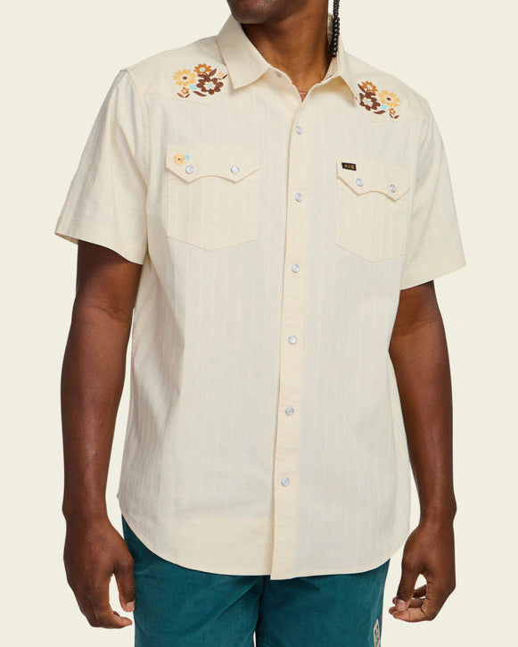 Howler Bros - Mens - Tops - Button Ups - Crosscut Deluxe Short Sleeve Snapshirt - MTT Collective