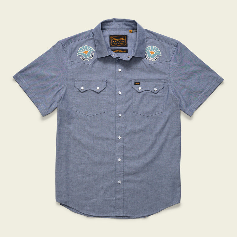 Howler Bros - Mens - Tops - Button Ups - Crosscut Deluxe Short Sleeve Snapshirt - MTT Collective