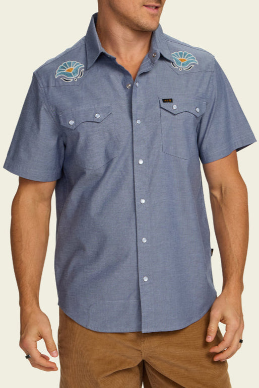 Howler Bros - Mens - Tops - Button Ups - Crosscut Deluxe Short Sleeve Snapshirt - MTT Collective