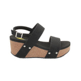 Summerlove Linen Strap Wedge Sandal - MTT Collective
