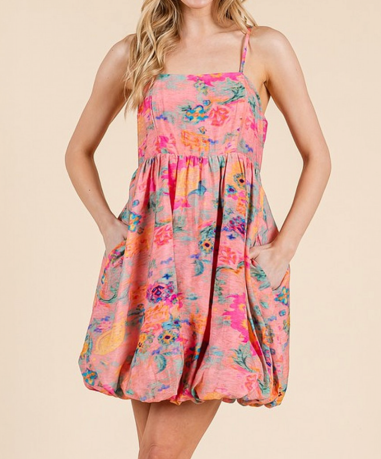 GEEGEE - Womens - Dresses - Jane Floral Print Mini Dress - MTT Collective