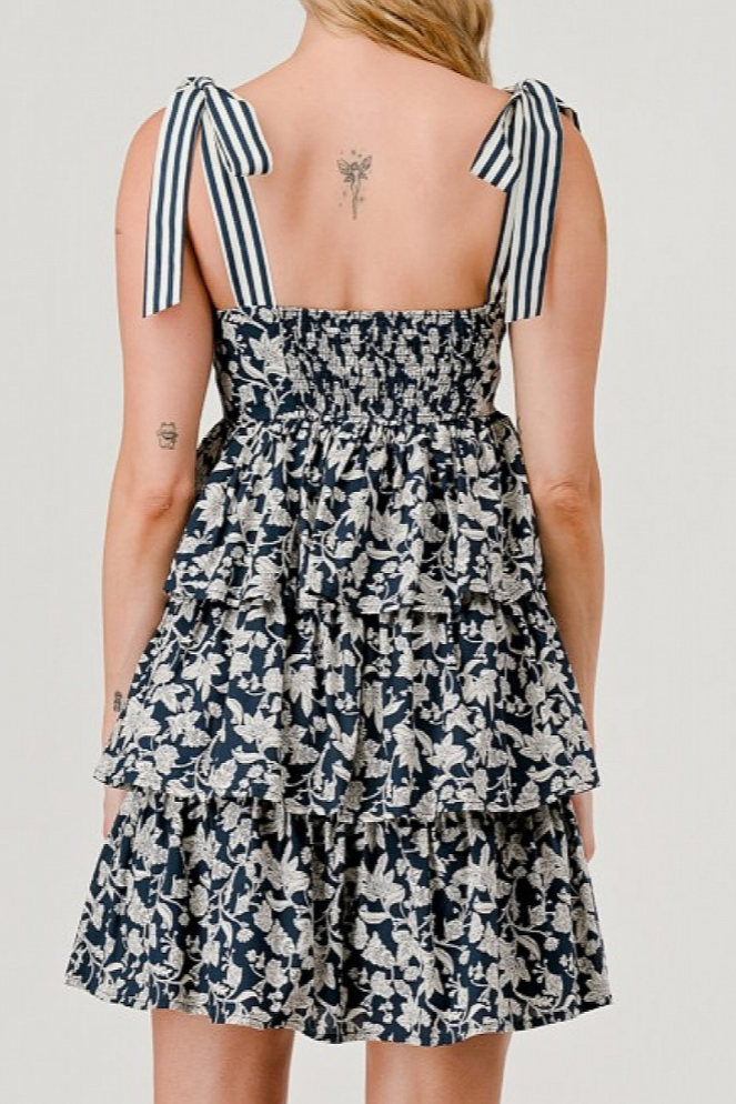 GEEGEE - Womens - Dresses - Liliana Floral Tiered Mini Sundress - MTT Collective