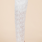 GEEGEE - Womens - Bottoms - Pants - Lucille Embroidered Sheer Wide Leg Pants - MTT Collective