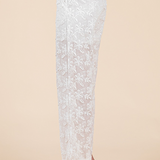GEEGEE - Womens - Bottoms - Pants - Lucille Embroidered Sheer Wide Leg Pants - MTT Collective