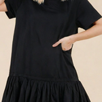 GEEGEE - Womens - Dresses - Janelle T-Shirt Bubble Trim Dress - MTT Collective