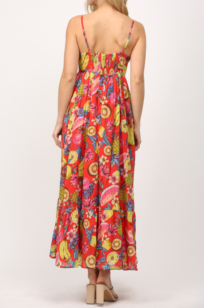 Fate By LFD - Womens - Dresses - Floral & Fruit Voile Maxi Dress - MTT Collective