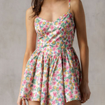 Storia - Womens - Rompers - Luciana Multicolored Floral Romper - MTT Collective