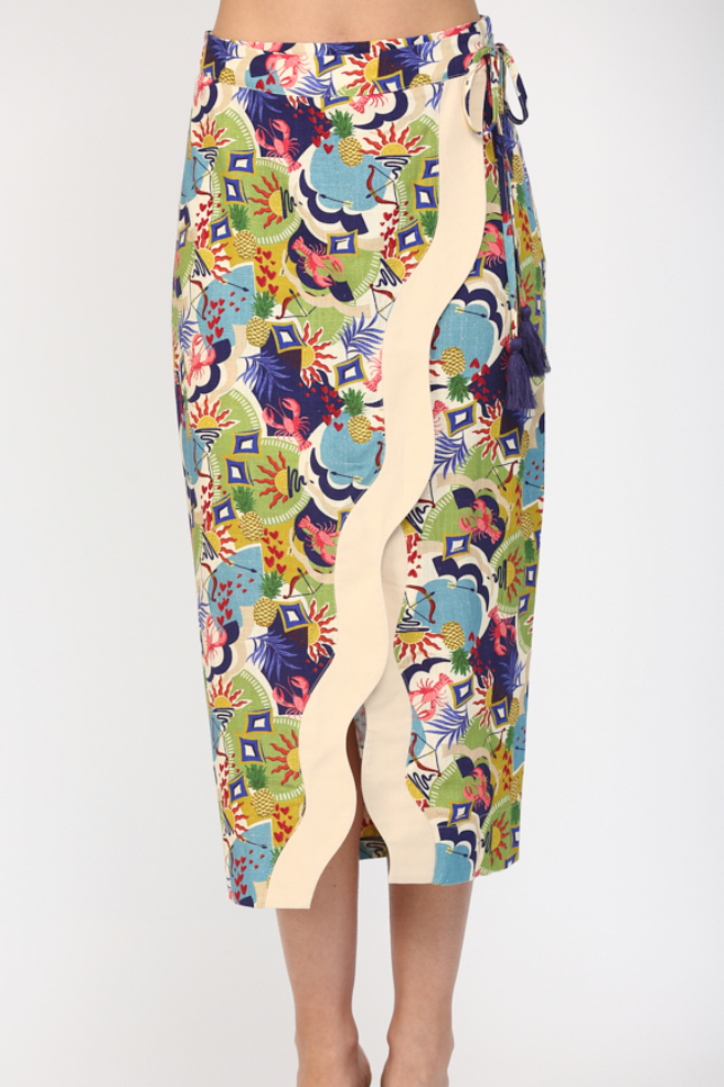 Fate By LFD - Womens - Bottoms - Skirts - Christina Wave Wrap Skirt - MTT Collective