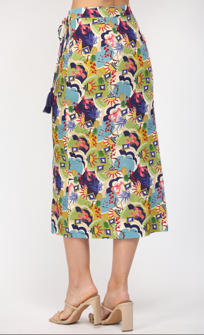 Fate By LFD - Womens - Bottoms - Skirts - Christina Wave Wrap Skirt - MTT Collective