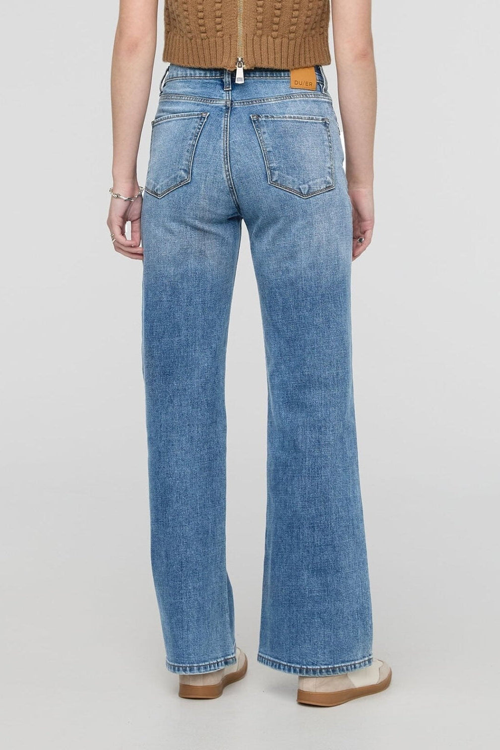 Midweight Performance Denim Wide Leg Jeans - MTT Collective