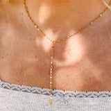 MTT Jewelry - Jewelry - Necklaces - Amanda Lip Chain Lariat Necklace - MTT Collective