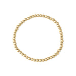 Bianca Gold Stainless Steel Beaded Stretch Bracelet - MTT Collective