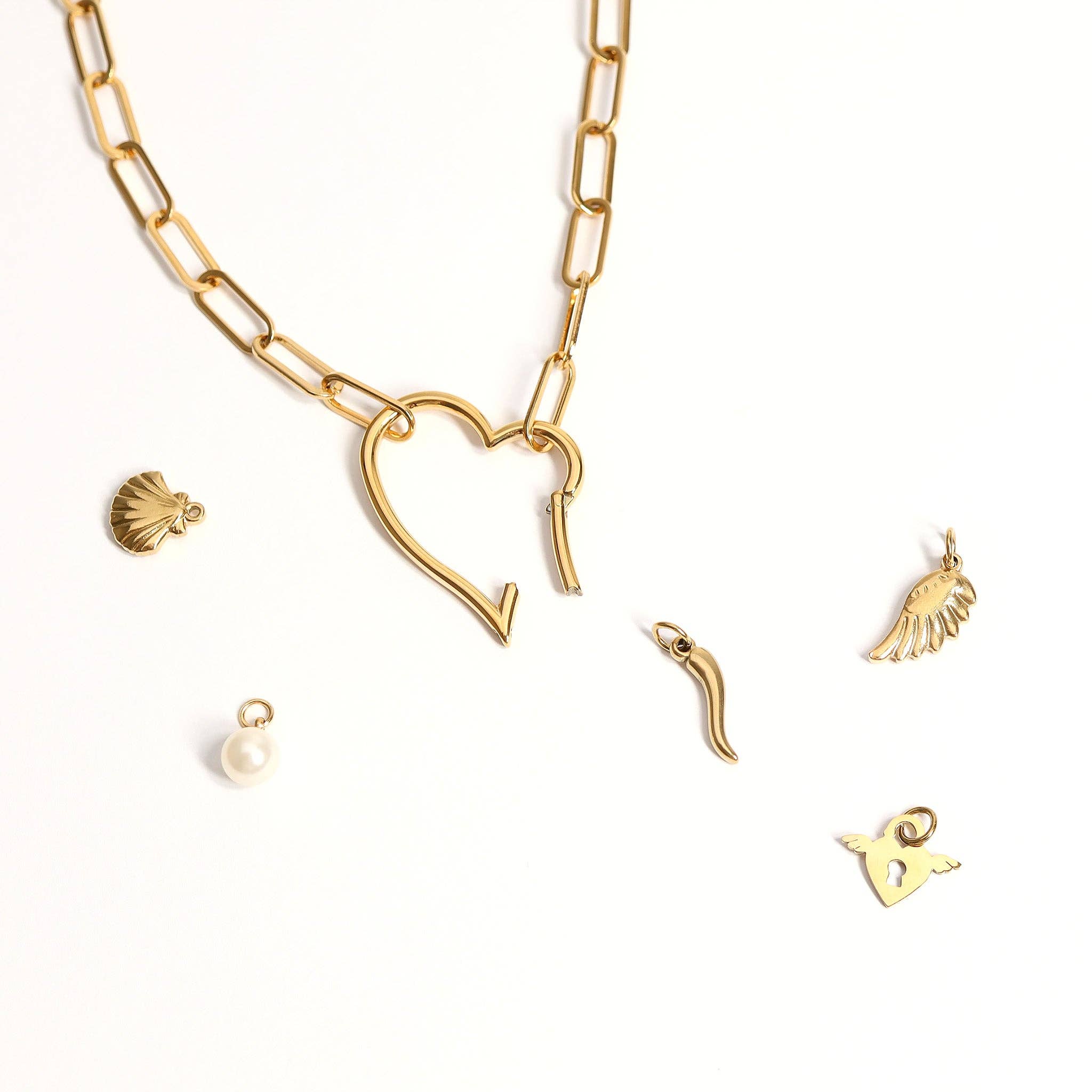 MTT Jewelry - Jewelry - Charms - Large Heart Carabiner - MTT Collective