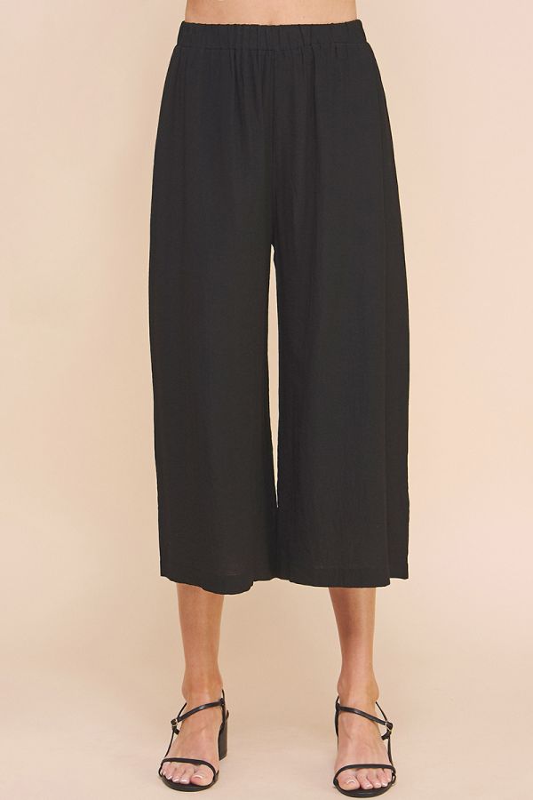 Allie Rose - Womens - Bottoms - Pants - Lia Light Textured Woven Pants - MTT Collective