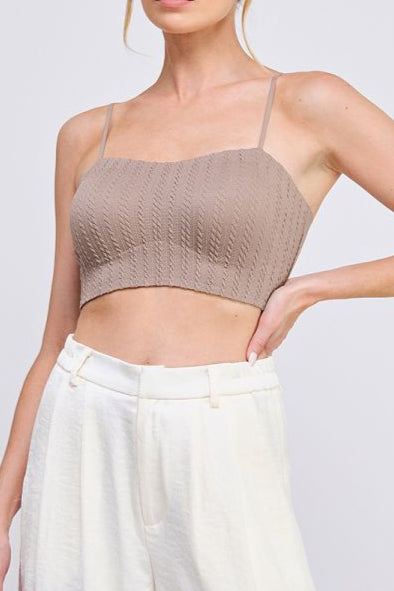 Allie Rose - Womens - Basics - Bras & Bralettes - Dani Knit Detail Bralette - MTT Collective