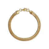 Rowan Gold Stainless Steel Herringbone Chain Bracelet - MTT Collective