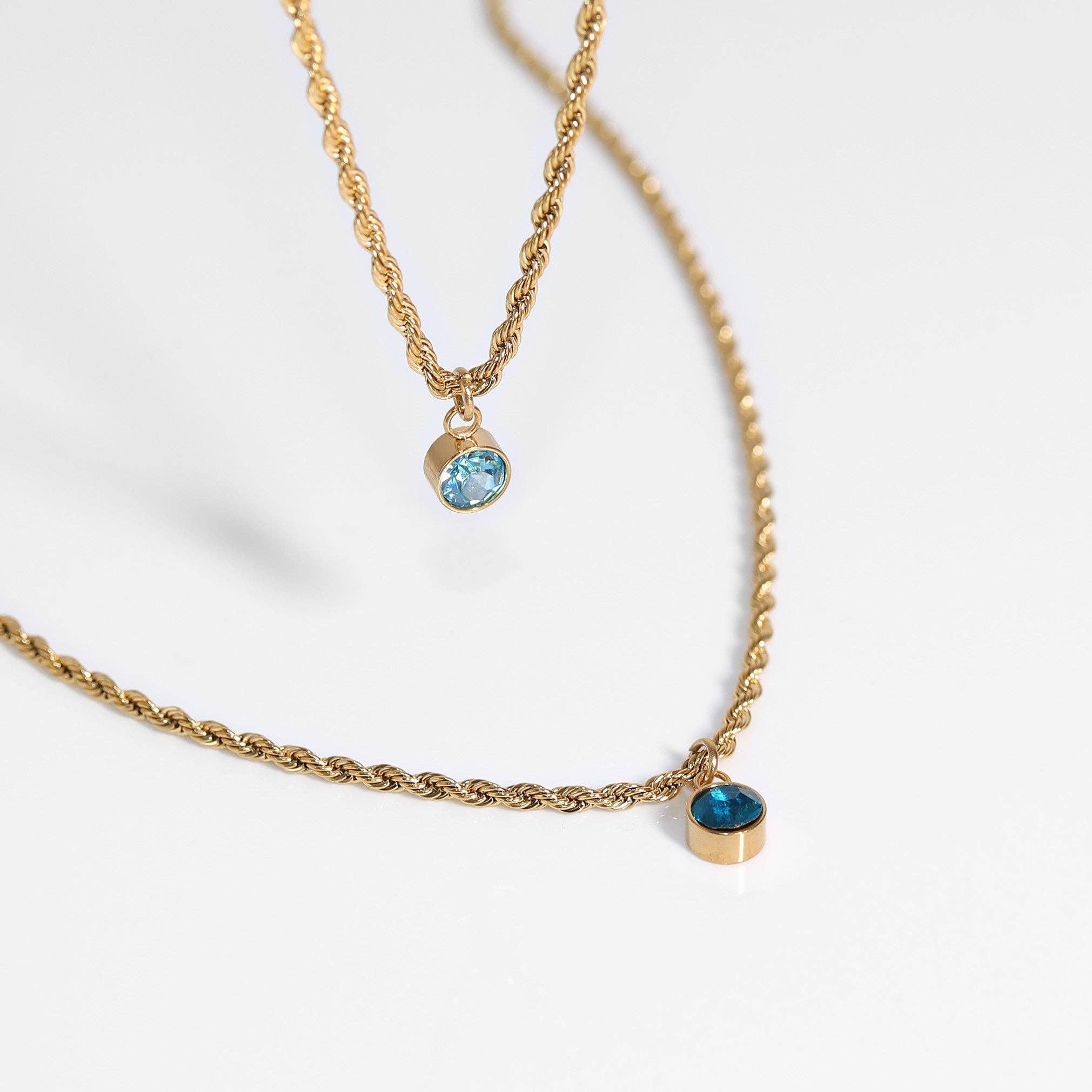 MTT Jewelry - Jewelry - Charms - 18K Gold PVD Cubic Zirconia Birthstone Charm - MTT Collective