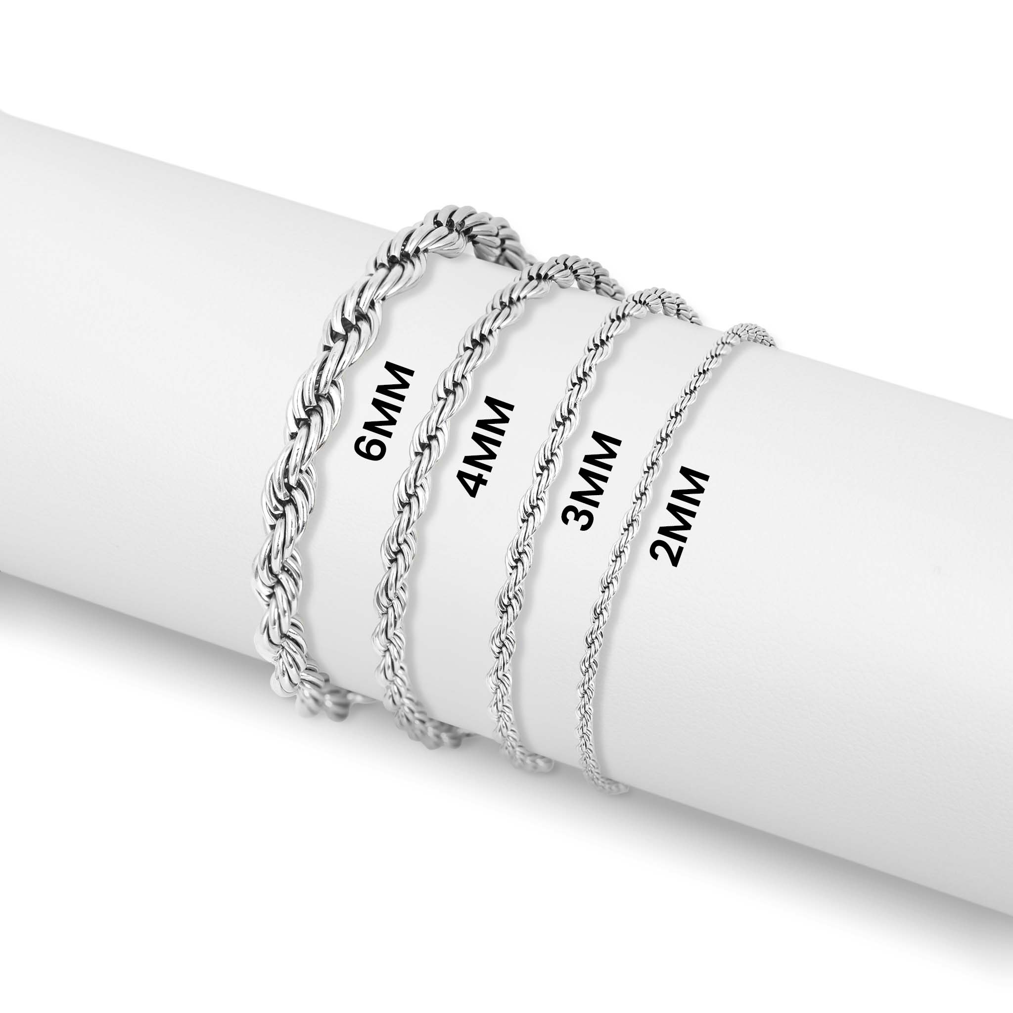 Ashley Gold Stainless Steel PVD Rope Chain Anklet - MTT Collective